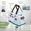 Kittyrama Waterproof Cat Carrier & Hideaway | Airline-Approved-Cat Carrier-Kittyrama- Silver Circle Pets