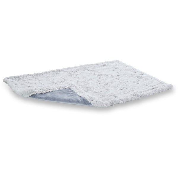 Laboni Woven Faux Fur Dog Blanket Cozy-Dog Blanket-Laboni- Silver Circle Pets