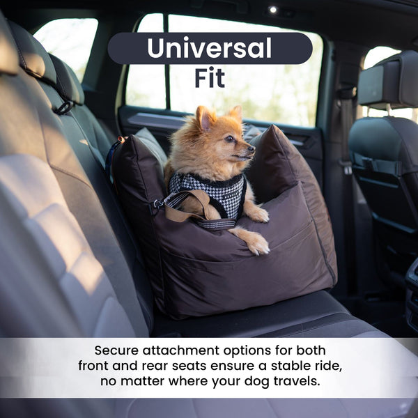Luther Bennett ISOFIX Travel Dog Car Seat 2.0-Pet Car Seat-Luther Bennett- Silver Circle Pets