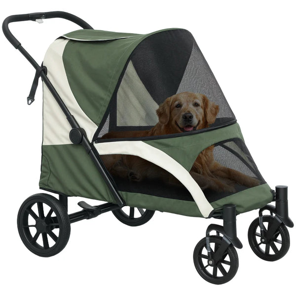 PawHut 210V Shock Absorbing Large Pet Stroller