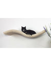 Cat's Atelier Metal Base Cat Wall Shelf WAVE | 75 cm Symmetrical Right