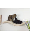 Cat's Atelier Metal Base Cat Wall Shelf WAVE | 75 cm Symmetrical Right