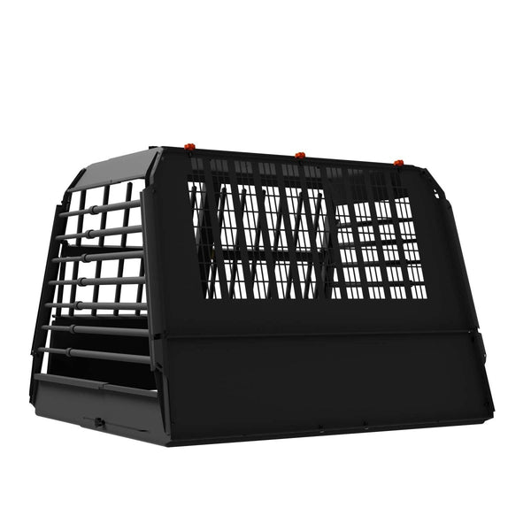 MIMsafe VarioCage Double XX-Large | 4th Gen Adjustable Dog Car Crate | Crash Tested-Dog Crate-MIMsafe- Silver Circle Pets