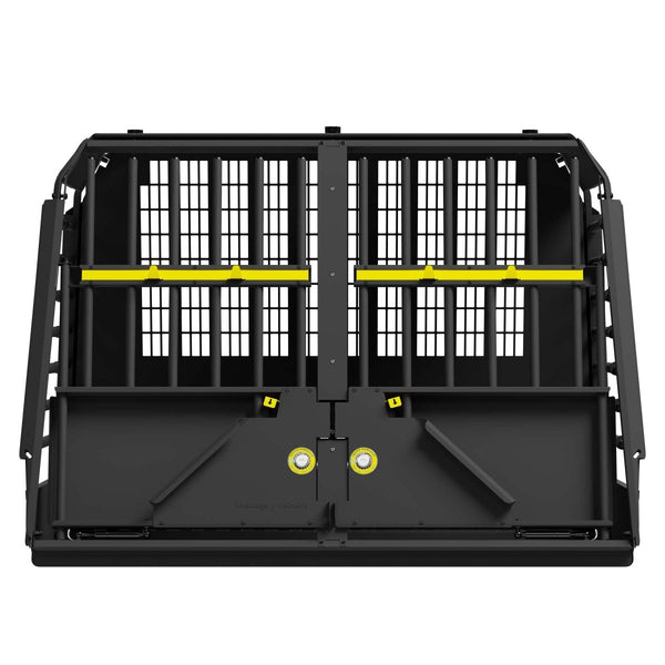 MIMsafe VarioCage Double XX-Large | 4th Gen Adjustable Dog Car Crate | Crash Tested-Dog Crate-MIMsafe- Silver Circle Pets