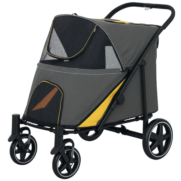 PawHut 167V Foldable Large Pet Stroller