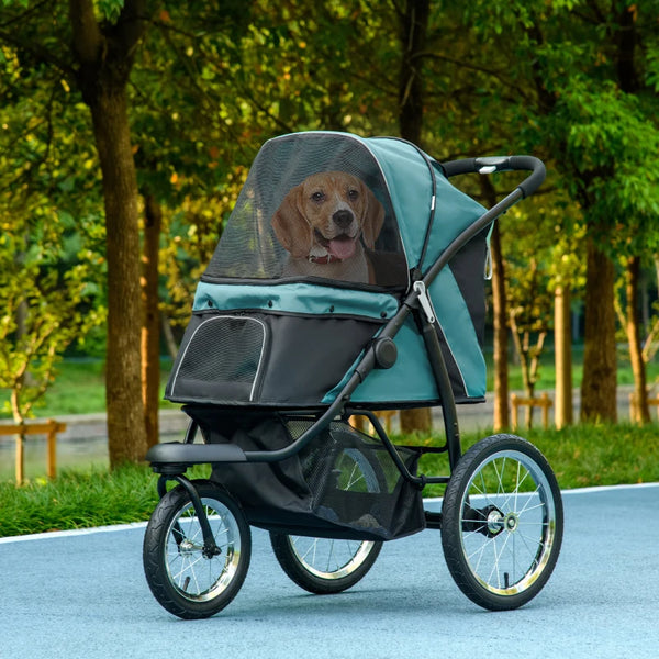 PawHut 164V 3-Wheel Dog Jogging Stroller