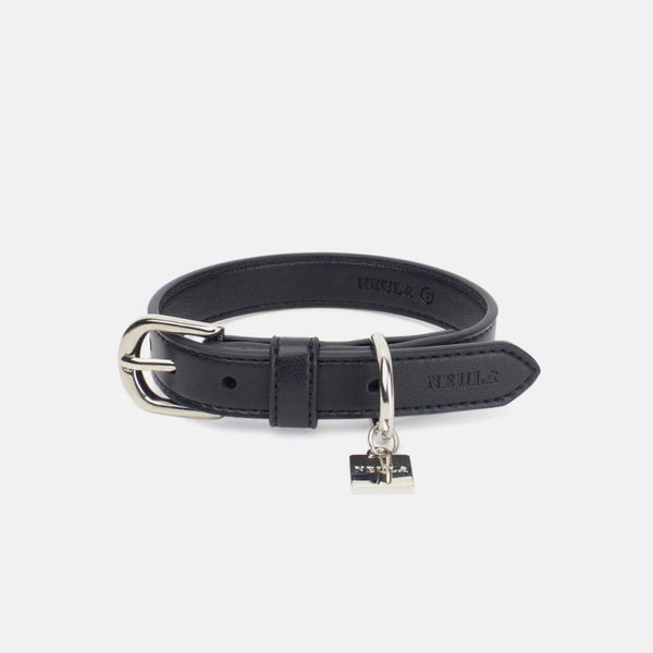 Neula Courage Vegan Leather Dog Collar Walk Set-Collar & Leash Set-Neula- Silver Circle Pets