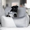 Oh Charlie Dog Car Seat Modern Finessa-Dog Car Seat-Oh Charlie- Silver Circle Pets