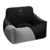 Oh Charlie Dog Car Seat Modern Finessa-Dog Car Seat-Oh Charlie- Silver Circle Pets