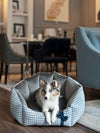 Oh Charlie Round Dog Bed Glamour-Dog Bed-Oh Charlie- Silver Circle Pets