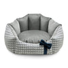 Oh Charlie Round Dog Bed Glamour-Dog Bed-Oh Charlie- Silver Circle Pets
