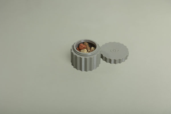 OMNIAGIOIA Personalised Pet Treat Holder-Treat Holder-OMNIAGIOIA- Silver Circle Pets