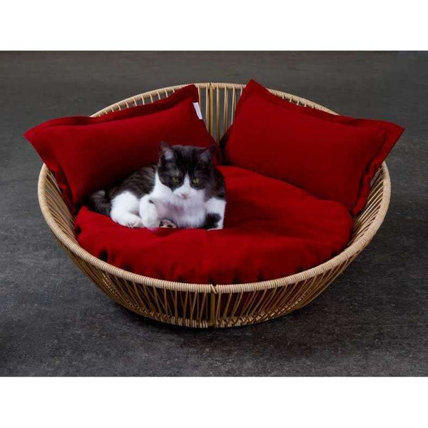 Pet Interiors Braided Cat Basket SIRO Saleen-Cat Bed-Pet Interiors- Silver Circle Pets