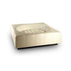 Pet Interiors Cube Faux Leather Dog Bed-Dog Bed-Pet Interiors- Silver Circle Pets