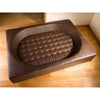 Pet Interiors Cube Genuine Leather Dog Bed-Dog Bed-Pet Interiors- Silver Circle Pets