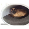 Pet Interiors Rondo Felt Cat Bed Stand-Cat Bed-Pet Interiors- Silver Circle Pets