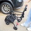 Petique 3-in-1 Tri-Fold Pet Stroller Travel System-Pet Strollers-Petique- Silver Circle Pets