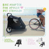Petique Apollo Elite Bike Tow Adapter-Pet Stroller Accessories-Petique- Silver Circle Pets