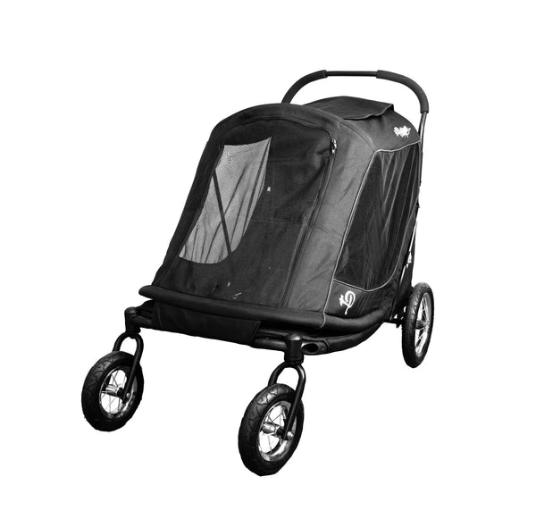 Petique Apollo Elite Pet Stroller Safety Flag-Visibility Flag-Petique- Silver Circle Pets