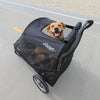 Petique Apollo Elite Pet Stroller & Trailer | Integrated Ramp-Pet Strollers-Petique- Silver Circle Pets