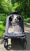 Petique Apollo Elite Pet Stroller & Trailer | Integrated Ramp-Pet Strollers-Petique- Silver Circle Pets