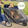 Petique Apollo Elite Pet Stroller & Trailer | Integrated Ramp-Pet Strollers-Petique- Silver Circle Pets