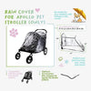 Petique Apollo Elite Pet Stroller & Trailer | Integrated Ramp-Pet Strollers-Petique- Silver Circle Pets