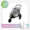 Petique Breeze Jogger Safety Flag-Visibility Flag-Petique- Silver Circle Pets