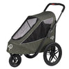 Petique Breeze Pet Jogger Stroller incl. Free Rain Cover & Bike Adapter-Pet Strollers-Petique- Silver Circle Pets