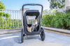 Petique Breeze Pet Jogger Stroller incl. Free Rain Cover & Bike Adapter-Pet Strollers-Petique- Silver Circle Pets