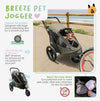 Petique Breeze & Trailblazer Bike Tow Adapter-Pet Stroller Accessories-Petique- Silver Circle Pets