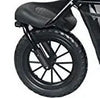 Petique Chinook Pet Stroller Replacement Front Wheel-Pet Strollers-Petique- Silver Circle Pets