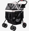Petique Dynamic 4-in-1 Pet Stroller Travel System-Pet Strollers-Petique- Silver Circle Pets