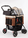 Petique Dynamic 4-in-1 Pet Stroller Travel System-Pet Strollers-Petique- Silver Circle Pets