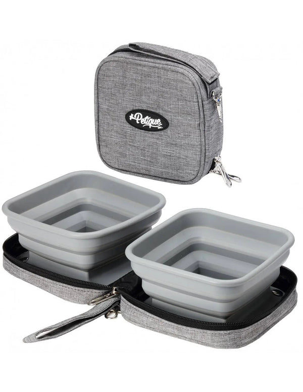 Petique Portabowl-Pet Strollers Accessories-Petique- Silver Circle Pets