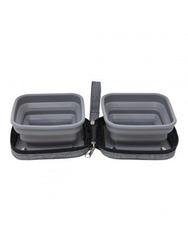 Petique Portabowl-Pet Strollers Accessories-Petique- Silver Circle Pets