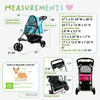 Petique Revolutionary Pet Stroller-Pet Strollers-Petique- Silver Circle Pets