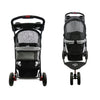 Petique Revolutionary Pet Stroller-Pet Strollers-Petique- Silver Circle Pets