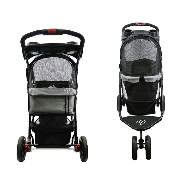 Petique Revolutionary Pet Stroller-Pet Strollers-Petique- Silver Circle Pets