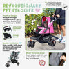 Petique Revolutionary Pet Stroller-Pet Strollers-Petique- Silver Circle Pets