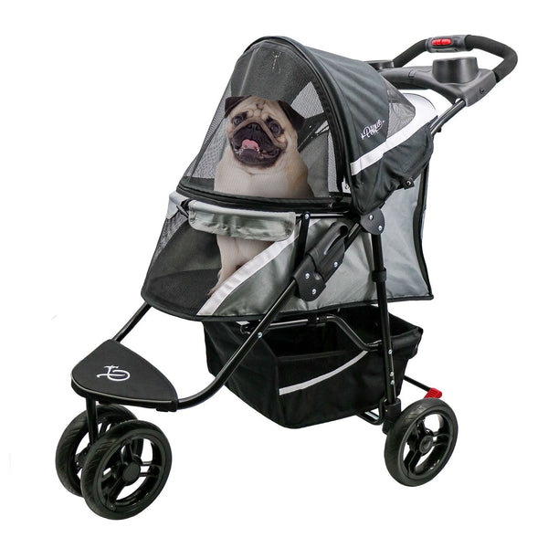Petique Revolutionary Pet Stroller-Pet Strollers-Petique- Silver Circle Pets