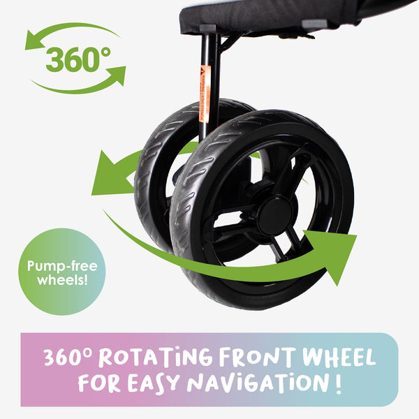 Petique Revolutionary Pet Stroller-Pet Strollers-Petique- Silver Circle Pets