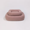 PillowVilla Bouclé Dog Bed PEBBLE-Dog Bed-PillowVilla- Silver Circle Pets
