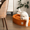 PillowVilla Casentino Wool Dog Bed CUDDLY BEAN-Dog Bed-PillowVilla- Silver Circle Pets