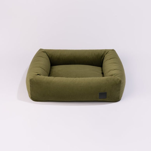 PillowVilla Dog Bed DREAM Velvet-Dog Bed-PillowVilla- Silver Circle Pets