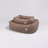 PillowVilla Faux Fur Dog Bed LOUNGE-Dog Bed-PillowVilla- Silver Circle Pets