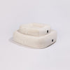 PillowVilla Faux Fur Dog Bed PEBBLE-Dog Bed-PillowVilla- Silver Circle Pets