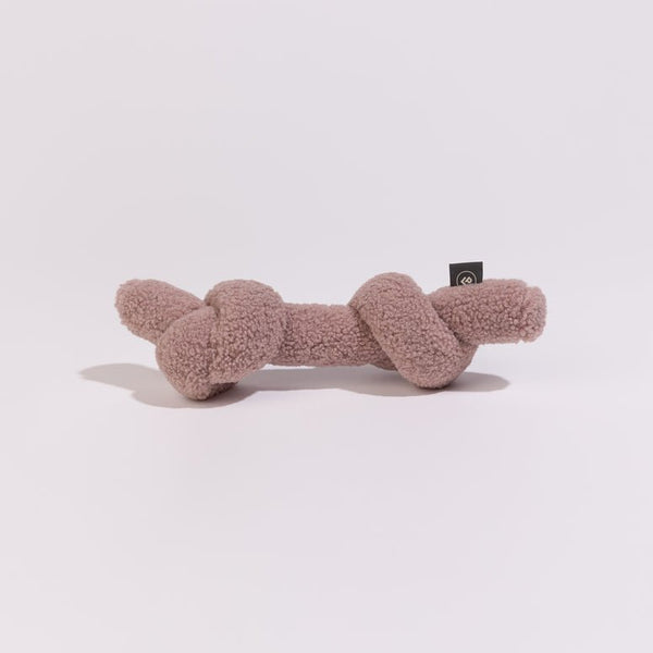 PillowVilla Faux Fur Luxury Dog Toy KNOT-Dog Toy-PillowVilla- Silver Circle Pets