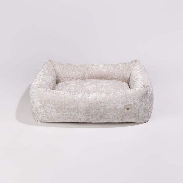 PillowVilla Memory Foam Dog Bed LOUNGE-Dog Bed-PillowVilla- Silver Circle Pets