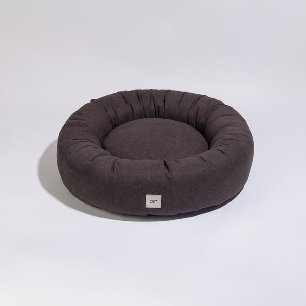 PillowVilla Micro-Chenille Dog Bed PUFFY-Dog Bed-PillowVilla- Silver Circle Pets
